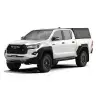 Hardtop Contour noir/ lisse sans fenêtre latérale pour Toyota Hilux Revo 2016+ double cabine Alu-Cab